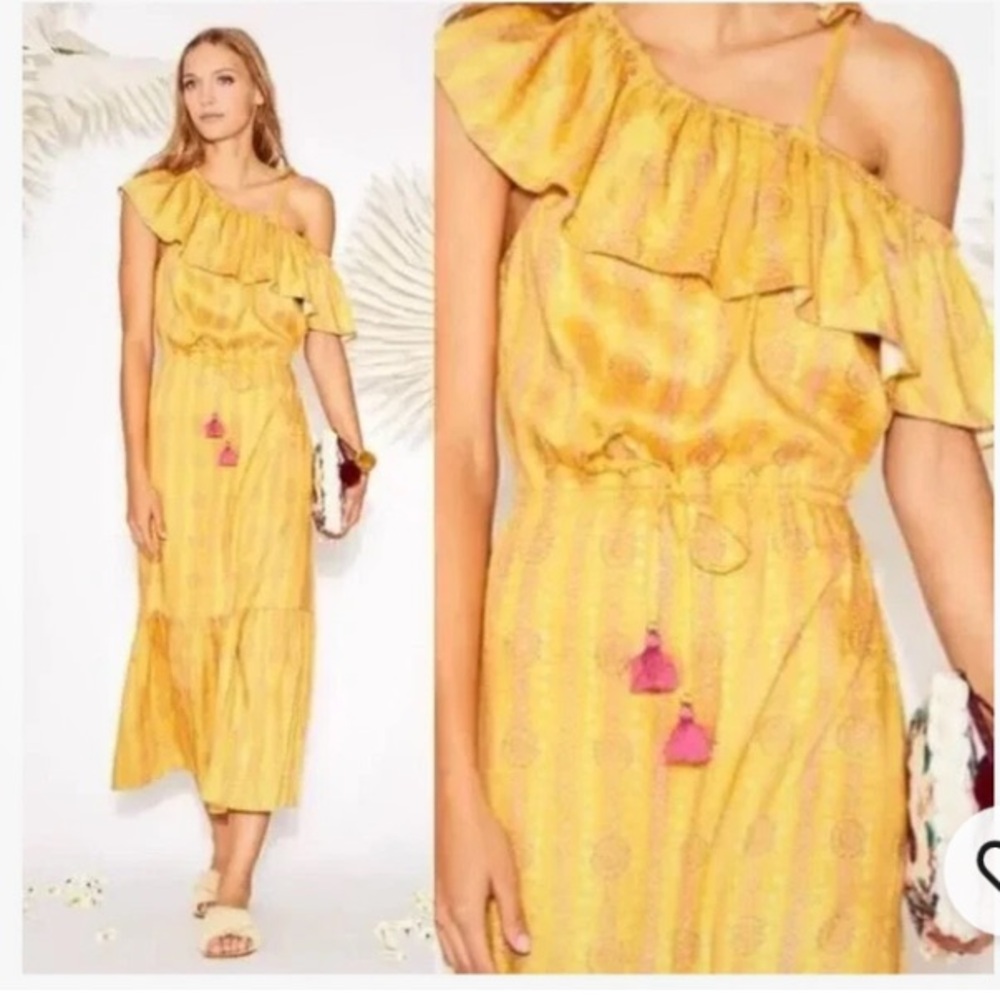 NEW WITH TAGS Figue Miguelina Mandala
Print Maxi Dress Womens...SILK